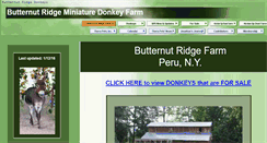 Desktop Screenshot of butternutridgedonkeys.org