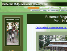 Tablet Screenshot of butternutridgedonkeys.org